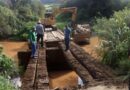 Prefeitura de Sul Brasil auxilia em novo conserto da ponte do Rio Pesqueiro